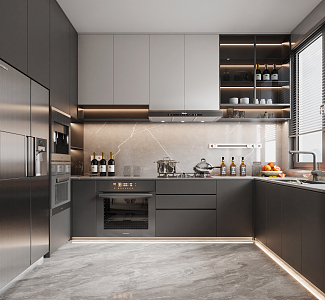 Modern Kitchen 3d model