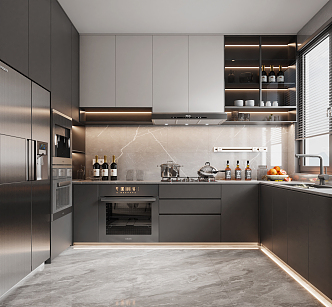 Modern Kitchen 3d model