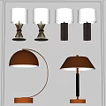 Modern Table Lamp Combination Bedside Metal Table Lampshade Table Lamp Floor Table Lamp Living Room Bedroom Table Lamp Simple Fashion Table Lamp 3d model