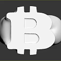 Silver Bitcoin Symbol Ring With Polished Metal Finish And Modern Fashion Design