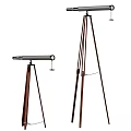 Industrial Measuring Equipment with Tripod Stand Long Cylindrical Component and Chain