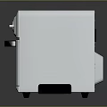 Modern Stainless Steel Countertop Kitchen Oven With Knob Controls And Glass Door Design