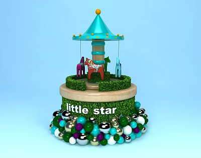 Modern music box 3d model