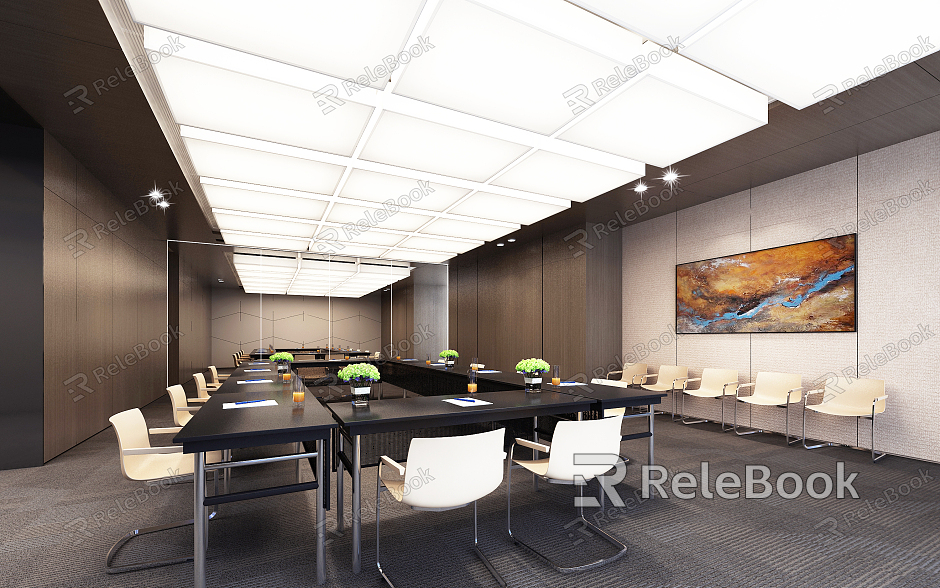 Modern Meeting Room Office Meeting Room Hall model