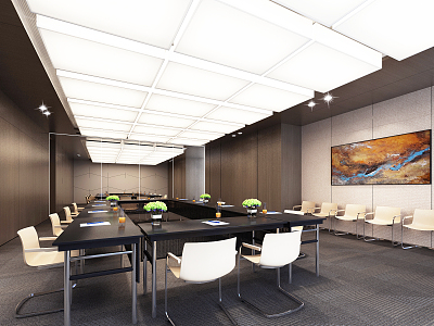 Modern Meeting Room Office Meeting Room Hall model