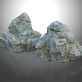Two Natural Stone Decorative Pieces With Rough Surface And Natural Texture For Home Decor