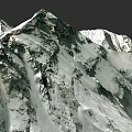 Detailed Microtopography Of Snowy Mountain With Natural Snow Cover And Texture
