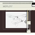 BARREL DOT Electronic Plotter Machine Creating Technical Drawings On Paper Surface 3d model