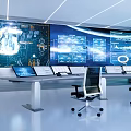 Technology Platform Control Room 3d model