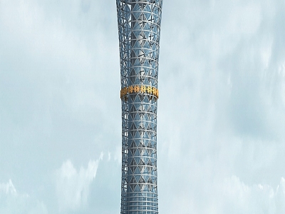 modern tower chimney glass tower model