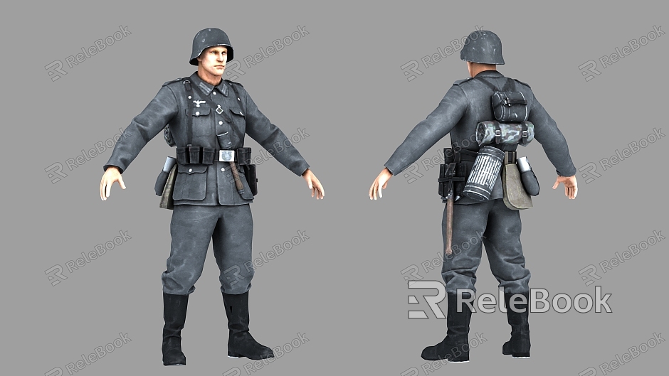 Realistic Role Series Soldier Winter Equipment World War II German Military Chief Strategic Figure Sergeant Chief Private model