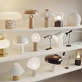Modern Cream Style Table Lamp 3d model