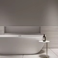 Modern Bathroom Interior Design With Double Toilets Glass Shower And Marble Countertop