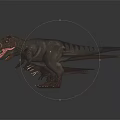 Dinosaur Models Collection Featuring Different Species And Various Sizes On Dark Reflective Surface 3d model