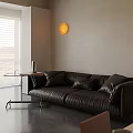 Modern Living and Dining Room Interior With Open Layout Sofa TV And Natural Light