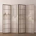 New Chinese-style Screen Partition Foldable Screen 3d model