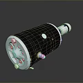 Industrial Black Cylindrical Electric Motor Featuring Silver End Cap And Metal Shaft