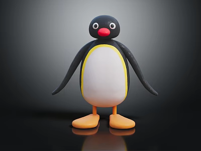 Modern Toy Penguin Penguin Toy 3d model