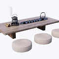 New Chinese Tea Table Tea Table 3d model