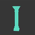 Elegant Classical Architectural Stone Column With Base Shaft And Capital