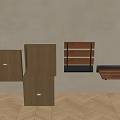 Solid Wood Shoe Changing Stool Hidden Shoe Changing Stool Folding Shoe Changing Stool 3d model