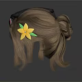 Fashionable Wigs as Daily Life Products with Decorative Hats and Accessories
