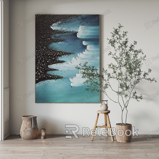 Modern abstract painting hanging painting decorative painting model