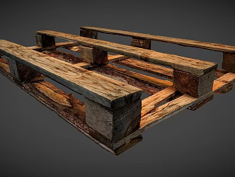 Wooden Pallet 3d model