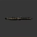 Futuristic Sci-Fi Weapon With Metallic Tactical Design Red Grip And Barrel Details