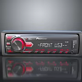 Pioneer Car Audio Receiver With Front USB Interface And Control Knobs 3d model