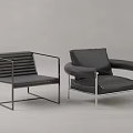 Modern Leisure Chairs Collection With Metal Frames Upholstered Seats And Diverse Designs