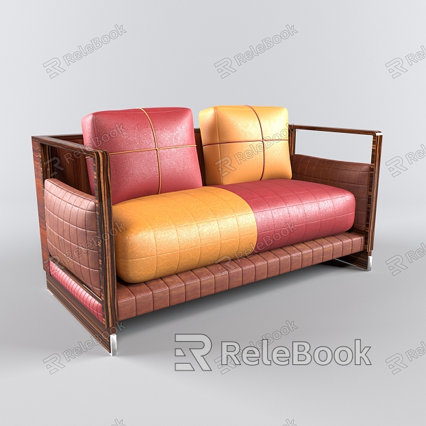 modern double sofa double leisure sofa model