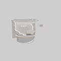 Modern Reception Desk With Silver Metallic Finish Logo Display And Smooth Surface