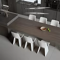 Nakajima Table and Chair Combination 3d model