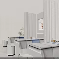 Bright Modern Minimalist Beauty Salon Treatment Room With Comfortable Beds And Professional Skincare Facilities