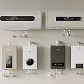 Wall Mounted Water Heaters With Various Designs And Digital Displays