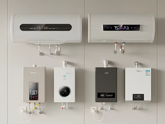 Water Heater Gas Water Heater 3d model