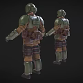 Imperial Soldiers Imperial Guards Imperial Guards Soldiers Special Forces Police Soldiers Iron Soldiers Low Face Number Low Model Simple Model Movie and TV Level Realism 3d model