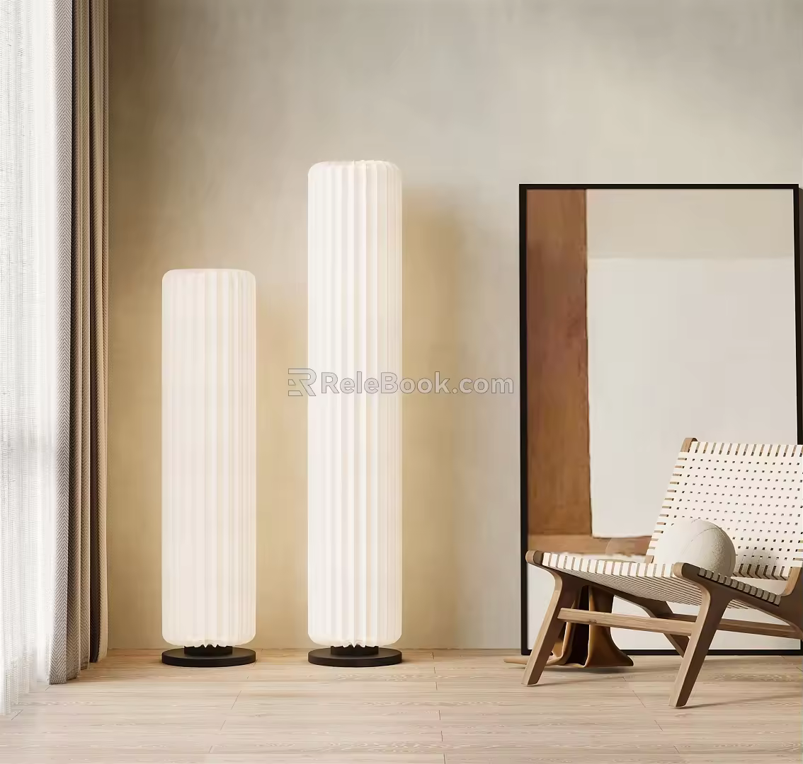 Quiet Floor Lamp 3d model