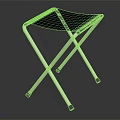 Modern Folding Leisure Chair With Black Seat And Sleek Metal Frame Design
