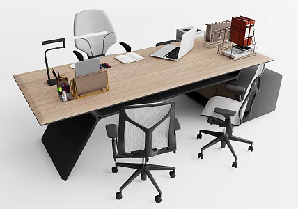 Modern Office Desk and Chair General Manager Office Desk and Chair Desk and Chair Combination 3d model