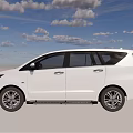 Modern White MPV With Sleek Exterior Black Grille LED Headlights And Silver Wheels