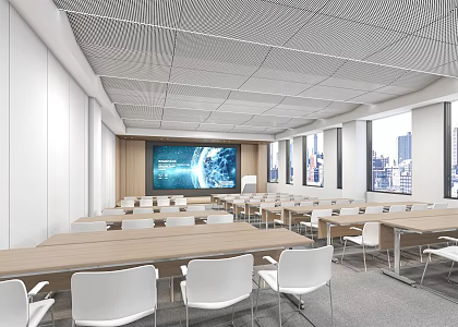 Modern Conference Hall Concise Atmosphere Report Conference Hall 3d model