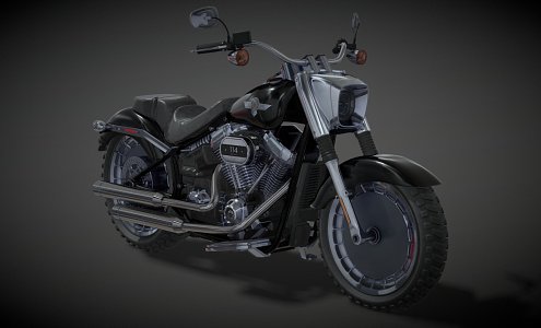 Harley-Davidson Motorcycle 3d model