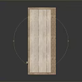 Light Wood Dining Table With Natural Grain Simple Design Cross Legs Smooth Top