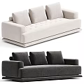 Brown Tufted Beige Fabric Multi Seater Sofa Modern Living Room Furniture Design