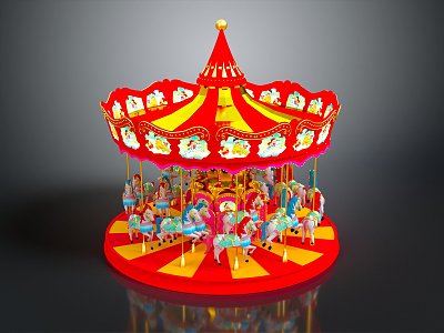 Modern Carousel Children's Playground Children's Playground model