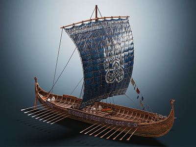 Modern Dragon Boat Dragon Boat Race 3d model