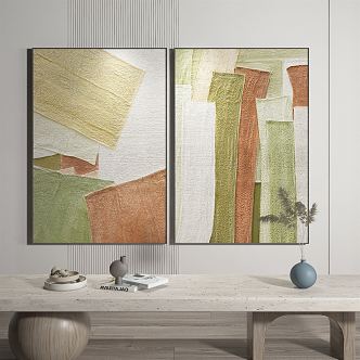 modern abstract painting abstract decorative painting 3d model