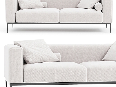 Double sofa 3d model